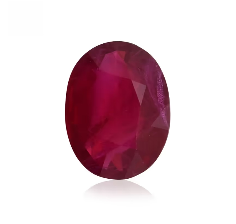 1.75 carat Red Ruby, Oval Shape